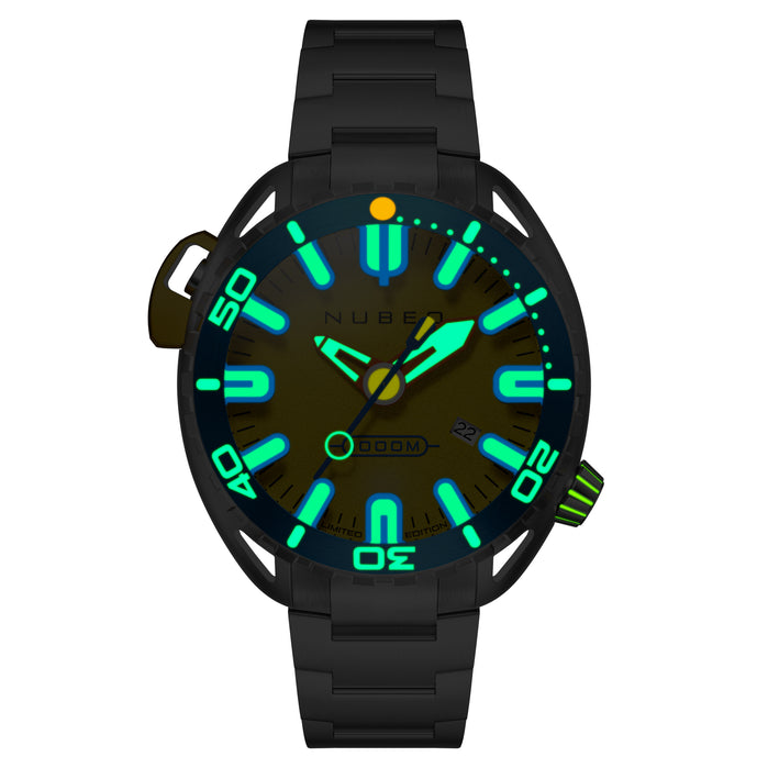 Nubeo Aluminaut Automatic Limited Edition Vibrant Yellow angled shot picture