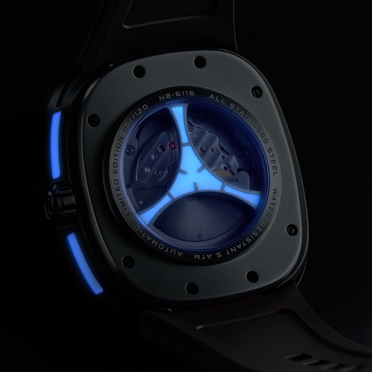 Nubeo Tri-star Orbit Automatic Limited Edition Lunar Black