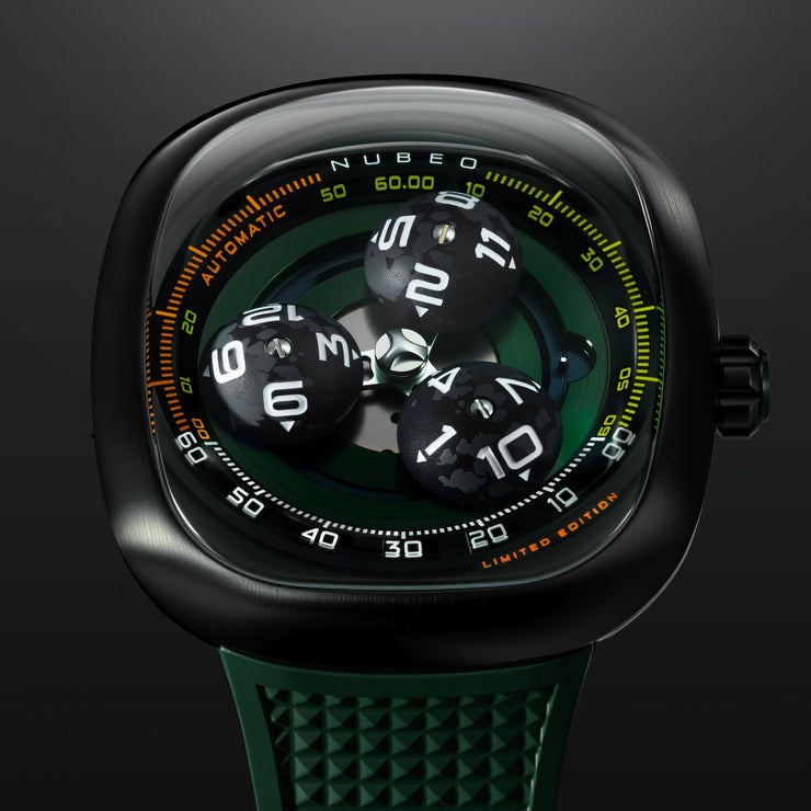 Nubeo Tri-star Orbit Automatic Limited Edition Nebula Green