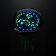Nubeo Tri-star Orbit Automatic Limited Edition Nebula Green