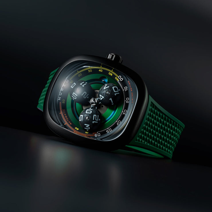 Nubeo Tri-star Orbit Automatic Limited Edition Nebula Green