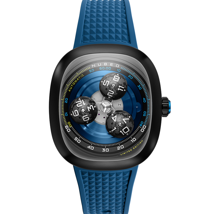 Nubeo Tri-star Orbit Automatic Limited Edition Planetary Blue
