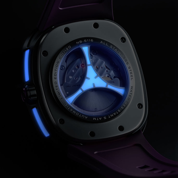 Nubeo Tri-star Orbit Automatic Limited Edition Galactic Purple