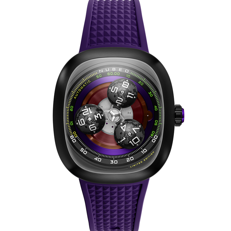 Nubeo Tri-star Orbit Automatic Limited Edition Galactic Purple