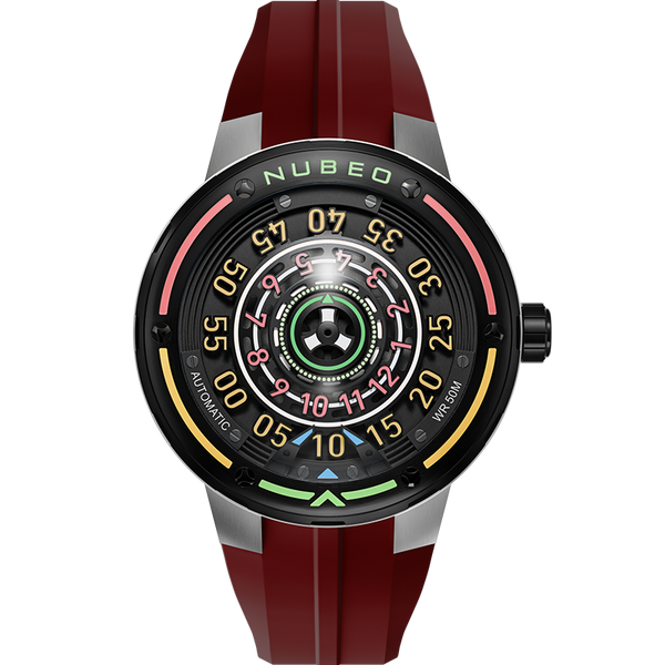 S119 Revontulitaulut レヴォントゥレット ガラス　オーロラ森 Nubeo Orbiter Automatic Limited Edition Rocket Red | Watches.com