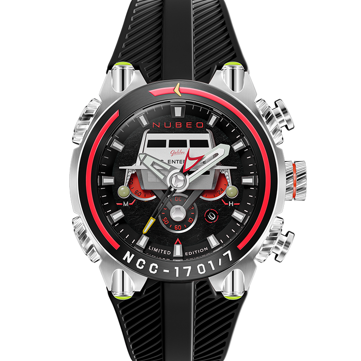 Nubeo Deimos Chronograph Star Trek Galileo Starship Black Limited Edition