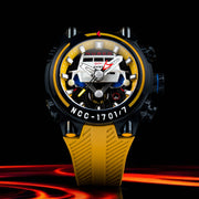 Nubeo Deimos Chronograph Star Trek Galileo Starship Yellow Limited Edition