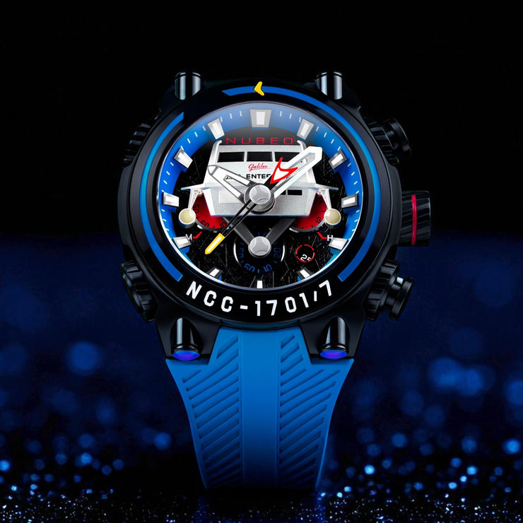 Nubeo Deimos Chronograph Star Trek Galileo Limited Edition Starship Blue
