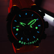 Nubeo Deimos Chronograph Star Trek Galileo Limited Edition Starship Red