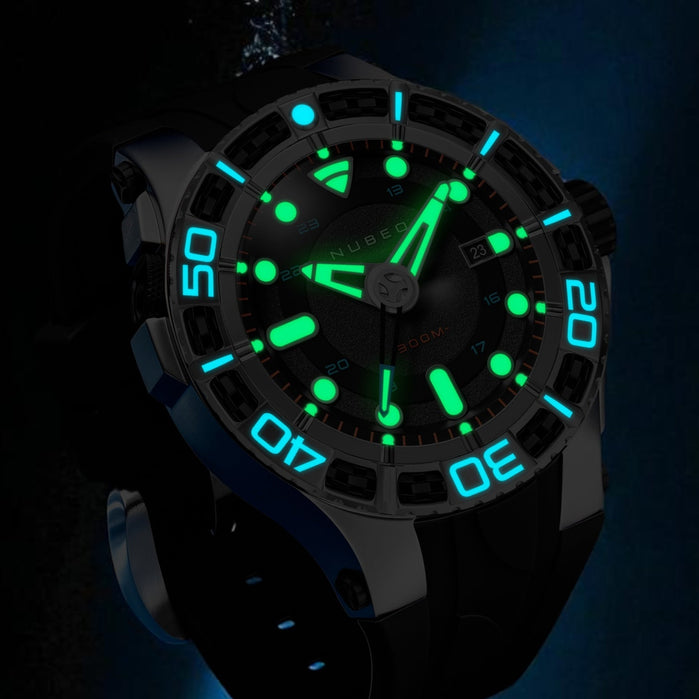 Nubeo Manta Automatic Limited Edition Midnight Ocean angled shot picture