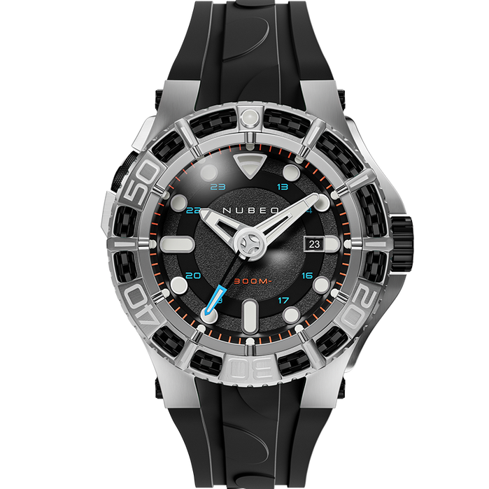 Nubeo Manta Automatic Limited Edition Midnight Ocean angled shot picture