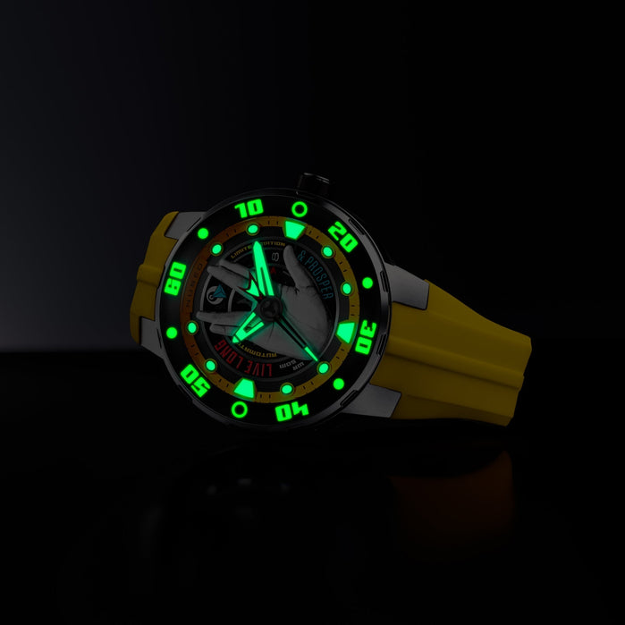 Nubeo Mariner Automatic Star Trek Live Long & Prosper Vulcan Yellow Limited Edition angled shot picture