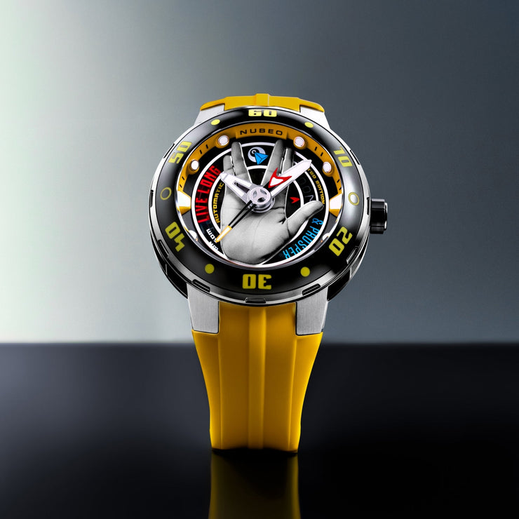 Nubeo Mariner Automatic Star Trek Live Long & Prosper Vulcan Yellow Limited Edition