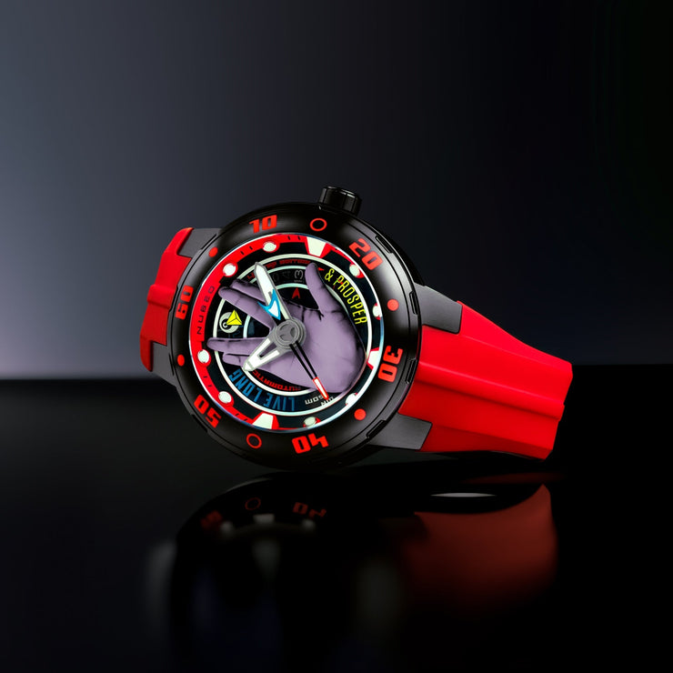 Nubeo Mariner Automatic Star Trek Live Long & Prosper Vulcan Red Limited Edition