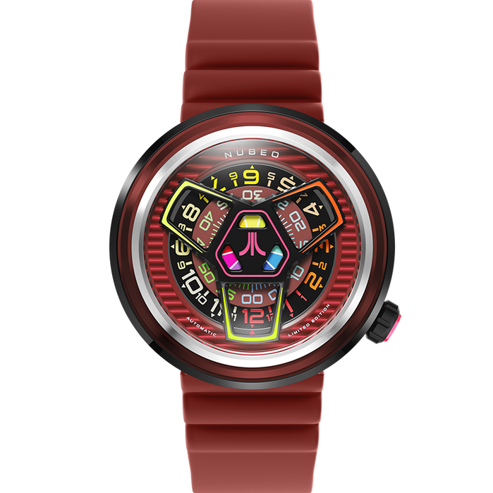 Nubeo Ventana Automatic Atari Retro Gamer Limited Edition Scarlet Synth angled shot picture
