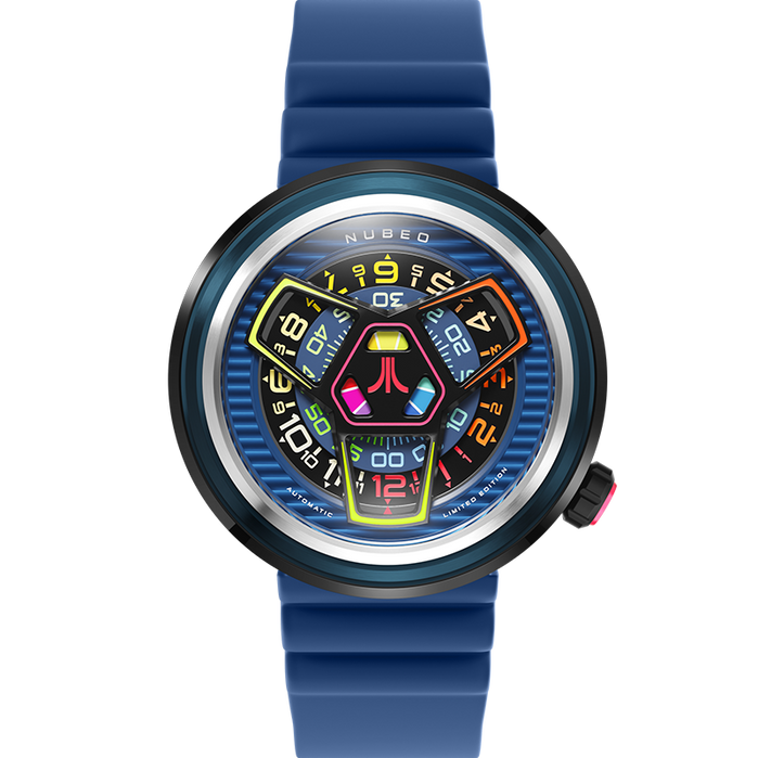 Nubeo Ventana Automatic Atari Retro Gamer Limited Edition Blue Beacon angled shot picture