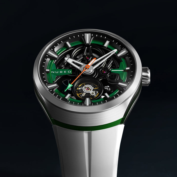Nubeo Ulysses Automatic Limited Edition Solar White angled shot picture
