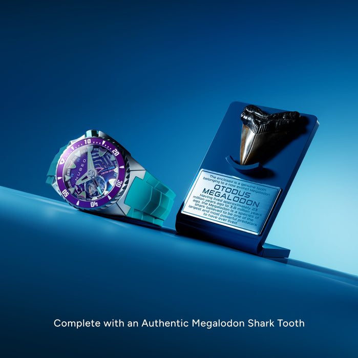 Nubeo Megalodon Automatic Mystic Tooth Limited Edition angled shot picture