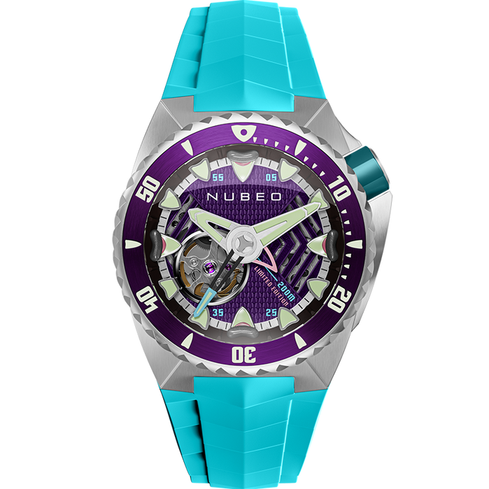 Nubeo Megalodon Automatic Mystic Tooth Limited Edition angled shot picture