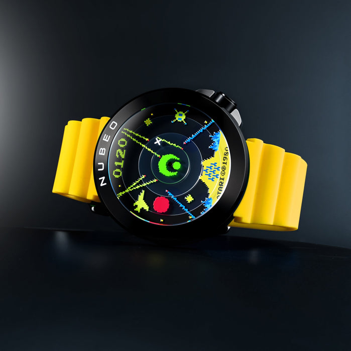 Nubeo Ventana Automatic Atari Missile Command Assault Yellow Limited Edition angled shot picture