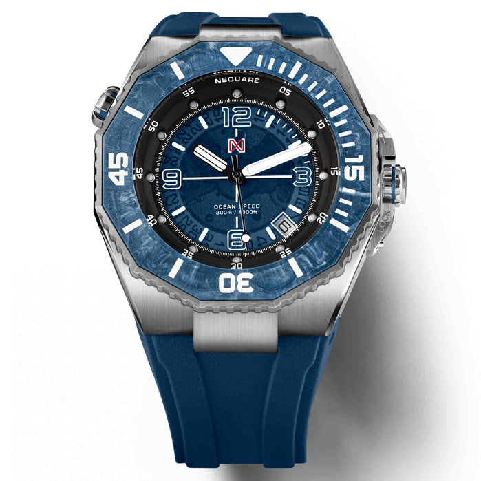 Nsquare Ocean Speed Swiss Automatic Diver Blue angled shot picture