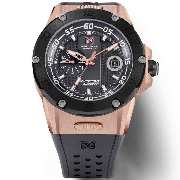 Nsquare Dynamic Race Automatic Rose Gold Gray