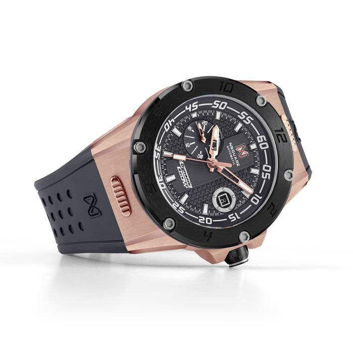 Nsquare Dynamic Race Automatic Rose Gold Gray angled shot picture