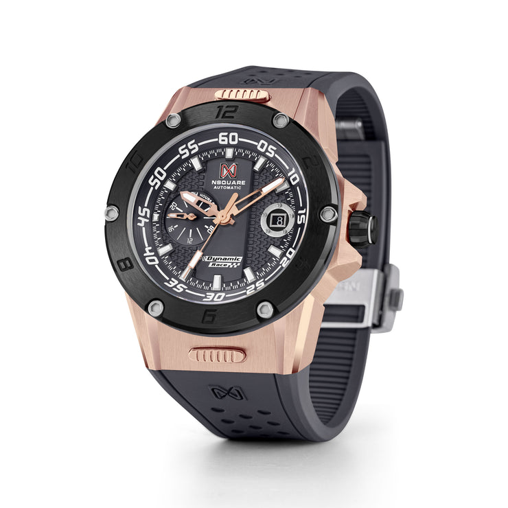 Nsquare Dynamic Race Automatic Rose Gold Gray