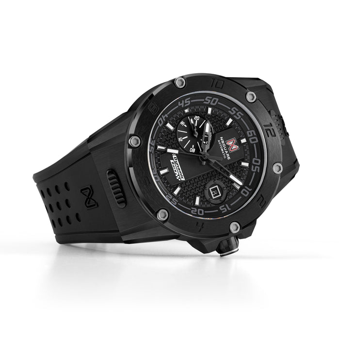 Nsquare Dynamic Race Automatic All Black angled shot picture