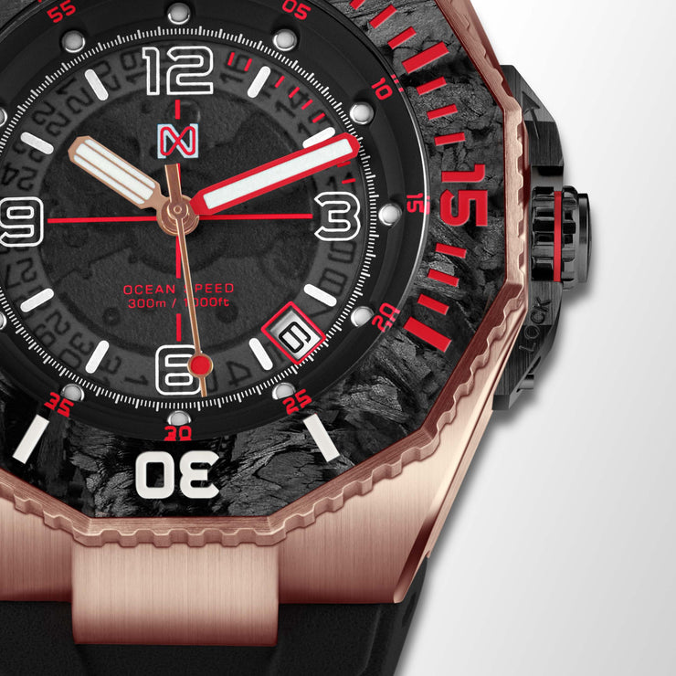 Nsquare Ocean Speed Diver Swiss Automatic Rose Gold