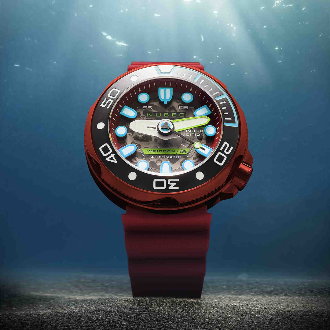 Nubeo Ventana Skeleton Automatic Limited Edition Merlot Red