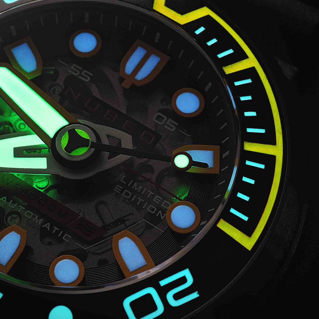 Nubeo Ventana Skeleton Automatic Limited Edition Wet Suit Black