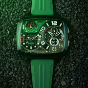 Nubeo Odyssey Triple Time Zone Chrono Metallic Green Limited Edition