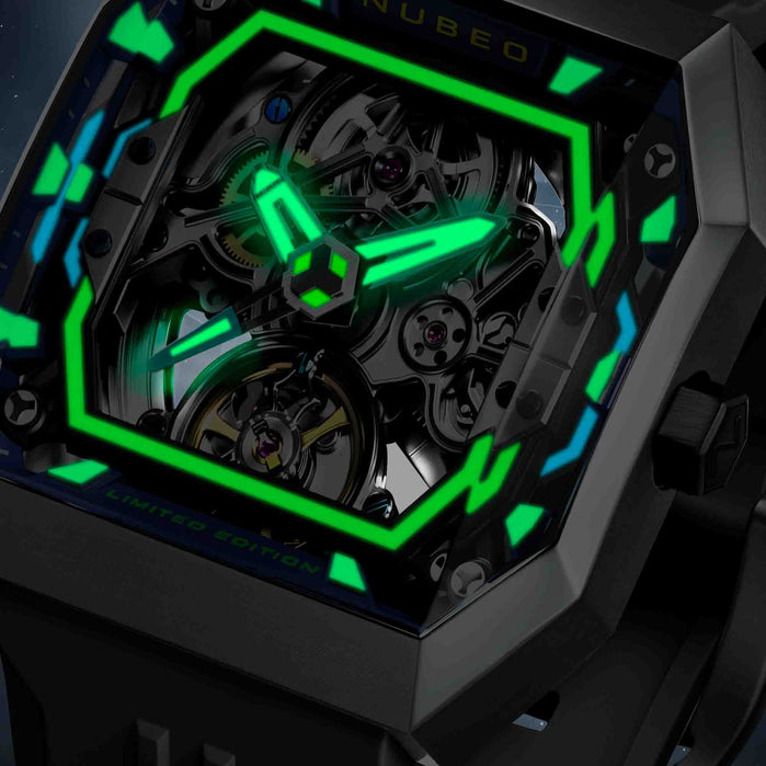 Nubeo Console Automatic Ibex Astro Abyss Limited Edition angled shot picture
