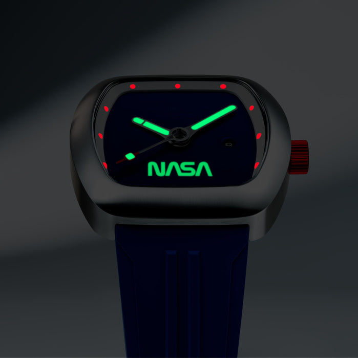 Nubeo Elysium Automatic NASA Blue Galaxy Limited Edition angled shot picture