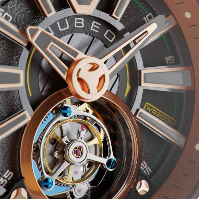 Nubeo Messenger Tourbillon Copper Brown Limited Edition angled shot picture