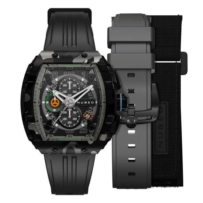 Nubeo Magellan Chronograph Dark Camo angled shot picture