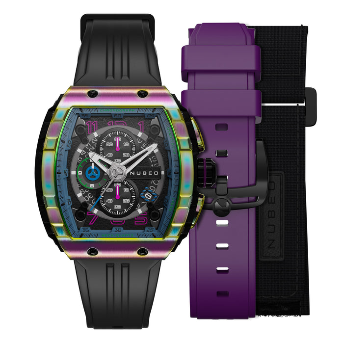 Nubeo Magellan Chronograph Abalone angled shot picture