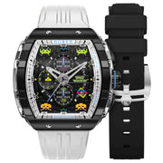 Nubeo Magellan Chronograph Space Invaders Spaceship White Limited Edition