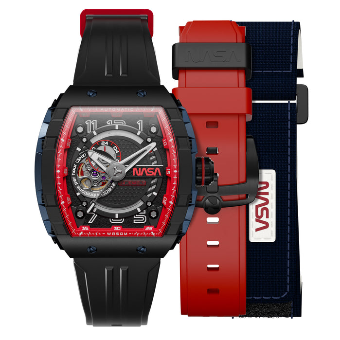 Nubeo Magellan Automatic NASA Thagard Black Limited Edition angled shot picture
