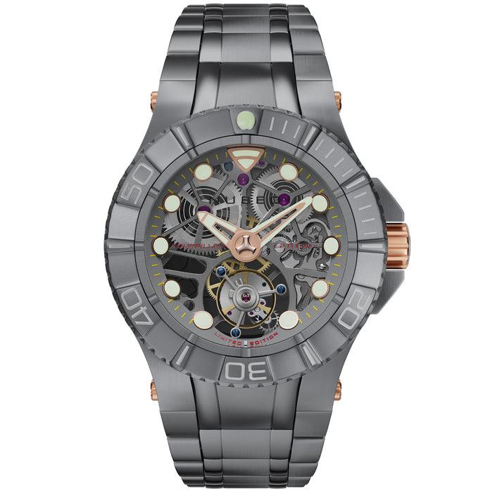 Nubeo Manta Tourbillon Silver Sheen Limited Edition angled shot picture