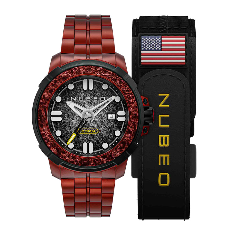 Nubeo Apollo Automatic Deep Red Limited Edition