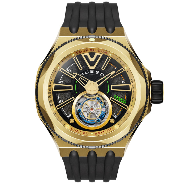 Nubeo Messenger Tourbillon Gold Limited Edition angled shot picture