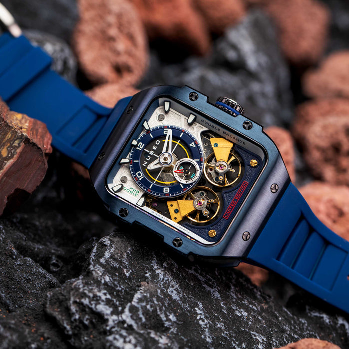 Nubeo Maven Automatic Deep Blue Limited Edition angled shot picture