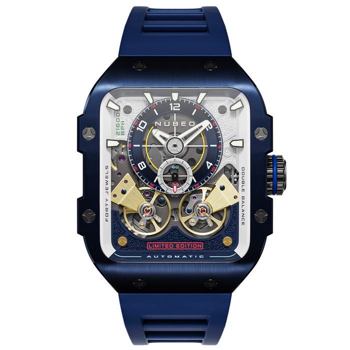 Nubeo Maven Automatic Deep Blue Limited Edition angled shot picture