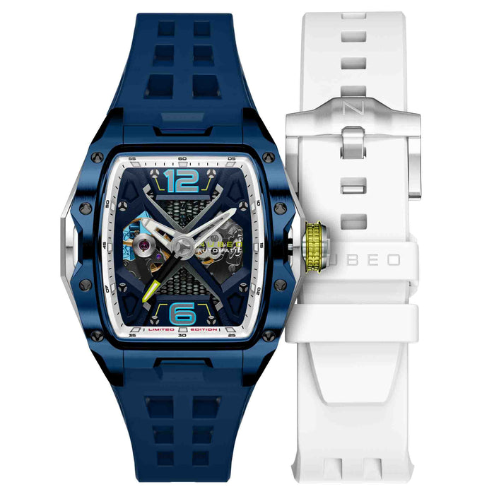 Nubeo DaVinci Automatic Indigo Blue Limited Edition angled shot picture