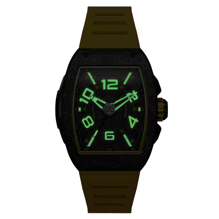 Nubeo Parker Automatic Carbon Teal Limited Edition angled shot picture