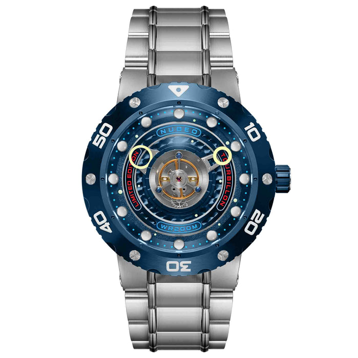Nubeo Supermassive Automatic Tourbillon Cobalt Blue Limited Edition angled shot picture