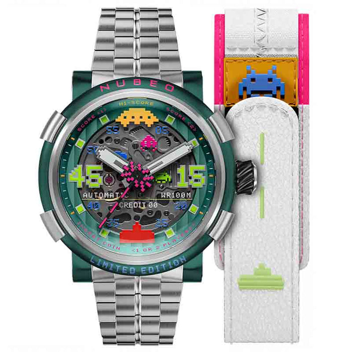 Nubeo Orion Automatic Laser Lime Limited Edition angled shot picture