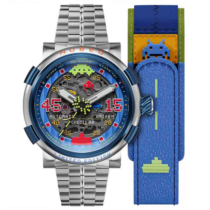 Nubeo Orion Automatic Galactic Blue Limited Edition angled shot picture